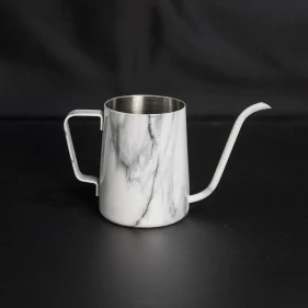 China Stainless Steel Marble Grain Coffee Maker Coffee Drip Kettle manufacturer