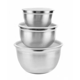 중국 Stainless Steel Mixing Bowls with Lids Set of 3 제조업체