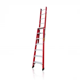 Cina Xingon professional fiberglass platform step ladder with safety gate ANSI 207L produttore