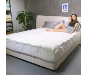 चीन बिस्तर बग प्रूफ पॉलिएस्टर रजाई बना हुआ कपड़ा गद्दे रक्षक पनरोक गद्दे कवर कस्टम उत्पादक