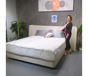 ประเทศจีน Premium Hypoallergenic White Waterproof ประเทศจีน ที่นอนครอบคลุมผู้ผลิตเครื่องนอน ผู้ผลิต