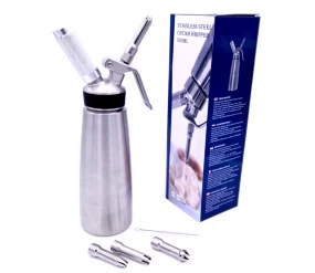 China 500ml Stainless Steel Whipped Cream Oil Dispenser Ice Cream Whipper Suppliers manufacturer