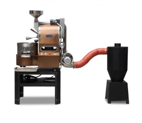 China Gas/Electric Mini Coffee Roaster Machine Factory Automatic Coffee Roasting Roaster For Home Use manufacturer