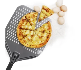 porcelana Healthy Cooking Pizza Turning Peel Round With Detachable Beech Handle Stainless Steel Pizza Peel With Cutter Set - COPY - 3qndrr fabricante
