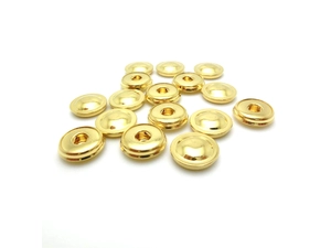 Reutilizável revestido de ouro 4.0mm 5.0mm ECG EKG EMG Snap Eletrodos