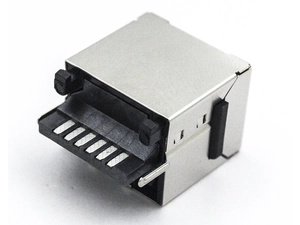 Tipo de solda personalizado RJ12 6P6C Conector Fêmea Conector de Telefone Telefone Conector