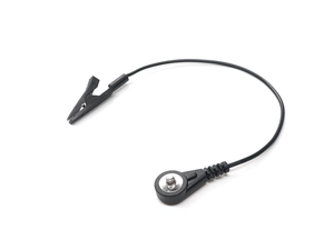 定制3.9mm 4.0mm医疗公扣ECG按钮转小鳄鱼夹线