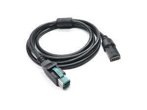 用于NCR打印机的定制12V转2X4P PoweredusB电缆