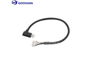 몰렉스 커넥터 케이블에 90도 직각 번개 USB