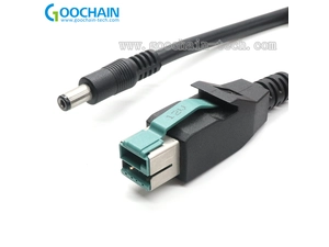 用于 IBM 打印机的 IBM 12V Poweredusb 到 dc 5525 电缆