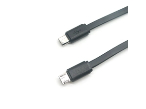 플랫 누들 마이크로 USB 남성-남성 otg 어댑터 케이블