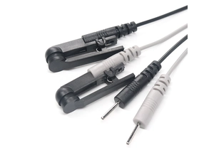 中国 定制 USB C 型公头至 4 x 2.0mm 电极针 ECG EMG EKG 电缆，用于 TENS 单元机器 制造商