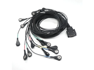 定制 SCSI 20 针心电图按扣引线，用于 EMS 训练服电缆中国工厂