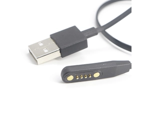 USB para cabo pogo pin magnético banhado a ouro de 4 pinos para óculos inteligentes