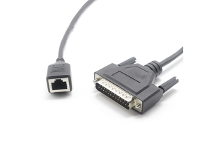 DB25 macho para RJ45 8P8C fêmea cabo adaptador de extensão de rede