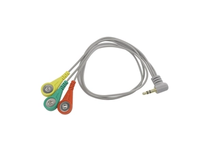 Cina Cavo a scatto femmina ECG ECG EMG EMG a 3 derivazioni personalizzato con jack audio stereo da 3,5 mm fabbrica in Cina produttore