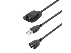 방수 USB 배낭 케이블, USB A 남성-여성 연장 도난 방지 숄더백 케이블