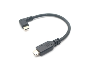 用于平板电脑的 USB 3.1 C 型转 90 度直角 C 型公头数据传输充电线