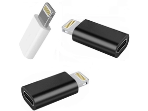 Adaptador USB C fêmea para relâmpago de 8 pinos adaptador OTG Cabo para iPhone e iPad