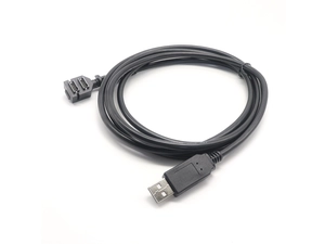 用于 VX 805/820 扫描电缆的 Verifone USB 电缆 USB 2.0 A 公头转双 14 针间距 1.27 IDC 电缆
