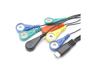 病人监护仪 7 导联 USB C 型 ECG/EKG/EMG 动态心电图电缆 导线电缆
