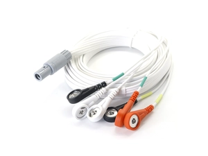 الصين 7 يؤدي كابل تخطيط القلب الكهربائي مع موصل متوافق مع lemo 7pin EMG Leadwire الصانع