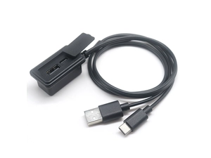 背包外置USB C type C接口USB公转母延长线用于手提箱行李箱