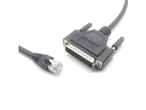 串行电缆 RJ45 公头到 DB25 公头 Cisco DB25 到 RJ45 调制解调器/控制台电缆，72-3663-01