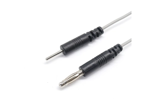 4.0mm 香蕉插头转 2.0mm 电极针尖电缆