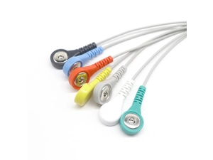 彩色屏蔽心电图心电图肌电电缆引线