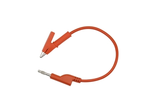 4 毫米可堆叠香蕉插头到鳄鱼夹测试导线电缆