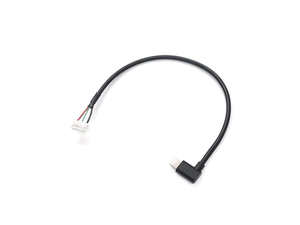 Chine Prise mâle Lightning coudée à 90 personnalisée vers connecteur de borne à 5 broches câble Molex à fil femelle avec boîtier en caoutchouc fabricant