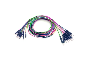 2.0mm PIN DIN转镀金脑电杯电极理疗电极线