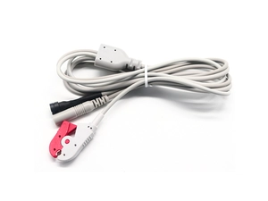 防水 M5-5P 到 ECG EKG 电极夹到 2.0 毫米电极插孔公电缆，用于肌电图机