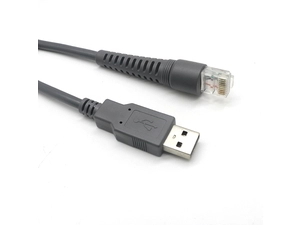 Cabo USB para leitor de código de barras Symbol Zebra Motorola USB para cabo RJ50 CBA-U01-S07ZAR LS2208-SR DS2208 DS2278 DS8178