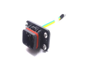 Com Wurth Auto 3pin Connector Plug to M8 Ring Terminal Wire Harness e Cable Assembly para New Energy Car Electronic