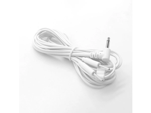 Conector de áudio de 3,5 mm 90 graus em ângulo reto para 2 mm Pino de eletrodo Fio de chumbo dezenas 2 em 1 cabo médico de eletrodo