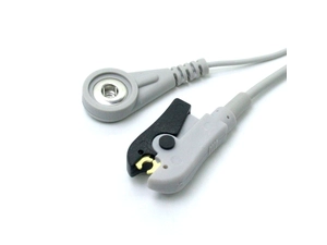 Pressão fêmea reusável personalizada de 3.5mm ECG ao cabo médico do grampo de ECG