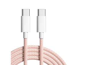 Novo 60w usb c para c 1m cabo trançado para iphone 15 usb 2.0 transferência cabo de carregamento rápido 3a tipo c linha de carga para iphone