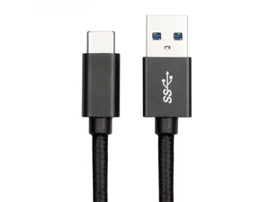 Cabo de carregador rápido USB-C para USB-A 2.0, velocidade de 480 Mbps, cabo de carregamento de celular certificado USB-IF