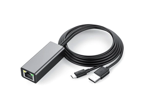 Adaptador Goochain 2 EM 1Ethernet, adaptador Micro USB Ethernet com cabo e cabo de alimentação