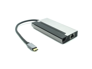 中国 6 合 1 USB-C 集线器扩展坞适配器，带 100W PD、4K HDMI、2*USB A 5Gbps、SD/MicroSD 读卡器、千兆位以太网 制造商