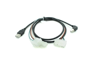 90 derece USB 2.0 Yazıcı Kablosu USB Yazıcı Kablosu Tip A Erkek - B Erkek Yazıcı Tarayıcı Kablosu Molex 12 Pin Kablo Demeti