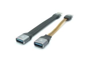 USB 3.1 3.0 نوع A ذكر إلى أنثى تمديد كابل بيانات FPC مسطح نحيف 13 سم 10 جيجابت في الثانية لأجهزة الكمبيوتر المحمول وسطح المكتب