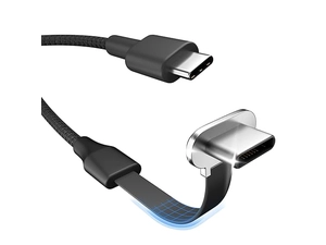 China Flat 90 Degree C Port Flexible USB C Charger Cable 60W 3.3ft Type C Charging FPC data Cable manufacturer