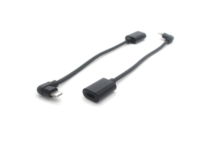 直角闪电公对母充电线延长器 8 针延长线适用于 iPhone iPad