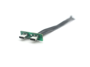 FFC USB C FPV 플랫 슬림 얇은 리본 FPC 케이블 24핀 듀얼 USB Type-C FPC 연장 코드(PCB 포함)