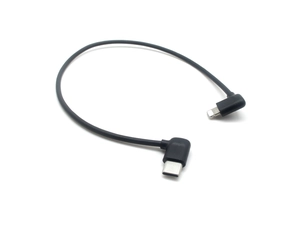 PD 20W 快速充电线 USB 2.0 90 度 Lightning 8 针转直角 USB C 型数据线 适用于 iPhone PD 充电器