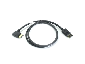 سلك Displayport DP1.4 كابل DP ذكر إلى ذكر 90 درجة كابل DP لجهاز الكمبيوتر المحمول وشاشة التلفاز