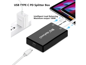 Multi-Functional PoE to Type-C Charging HUB with PD and Data Ports adapter - COPY - fbegen